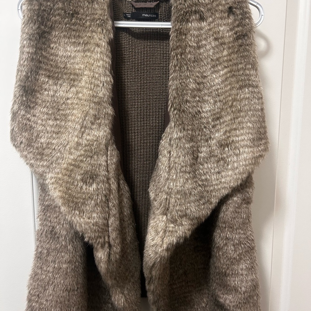 Maurice’s Women's Faux Fur Sweater Vest